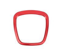 Chrome Styling Coche Volante Centro Logo Cubiertas Pegatinas Recorte Cubierta para A3 8P S3 A4 B6 B7 A5 A6 Q5 Q7 Volante Adornos Decoración Interior Pegatina Accesorios de Interior (Red)