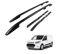 CHROMEMASTER | Barras de Techo Portaequipajes Compatible con Ford Transit Connect 2014-2024 LWB/Long; para la Fijación de Portaequipajes, Cofres de Techo o Portabicicletas | Construcción de Aluminio