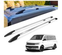 CHROMEMASTER | Barras Longitudinales de Techo Compatibles con VW Multivan T6 L1 Corto 2015-2019; Permiten el Montaje de Barras de Techo, Cofre de Techo y Portabicicletas | Instalación Fácil y Rápida
