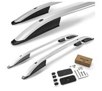 CHROMEMASTER | Barras Portaequipajes, Rieles de Techo Compatible con Fiat Panda Hatchback 2012+; Se Utilizan para el Montaje de Portaequipajes de Techo, Cajas de Techo o Portabicicletas; Aluminio