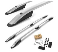 CHROMEMASTER | Barras Portaequipajes, Rieles de Techo Compatible con Renault Kangoo L1 Corto 2021+; Se Utilizan para el Montaje de Portaequipajes de Techo, Cajas de Techo o Portabicicletas; Aluminio