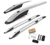 CHROMEMASTER Barras Portaequipajes, Rieles de Techo Compatible con Renault Kangoo L1 Standard Corto 2008-2022; Se Utilizan para el Montaje de Portaequipajes de Techo, Cajas de Techo o Portabicicletas