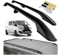 CHROMEMASTER | Compatible con Ford Transit Custom Short 2013-2023; Barras Portaequipajes, Rieles de Techo; Se Utilizan para el Montaje de Portaequipajes de Techo, Cajas de Techo o Portabicicletas