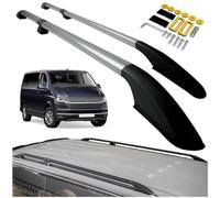 CHROMEMASTER | Compatible con VW T6.1 Multivan Long 2019+ | Barras Portaequipajes, Rieles de Techo; Se Utilizan para el Montaje de Portaequipajes de Techo, Cajas de Techo o Portabicicletas; Aluminio