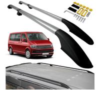 CHROMEMASTER | Compatible con VW T6 Multivan Short 2015-2019 | Barras Portaequipajes, Rieles de Techo; Se Utilizan para el Montaje de Portaequipajes de Techo, Cajas de Techo o Portabicicletas