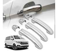 CHROMEMASTER | Cubiertas para Manillas Exteriores de Puerta Compatibles con VW Caravelle T6.1 2019-2023 | Acero inoxidable; Color: Cromo; Protección y Nuevo Look para Tus Manillas; Juego: 6 uds.