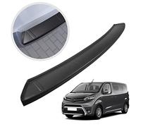 CHROMEMASTER | Protector de Parachoques Compatible con Toyota Proace L2 Long 2016+ | Plástico ABS, Negro Mate | Tira Protectora Protege la Pintura del Parachoques Trasero de Daños