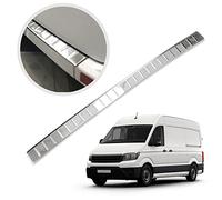 CHROMEMASTER | Protector de Parachoques | Compatible con VW Crafter 2007-2018 | Acero Inoxidable Pulido/Cromo| Tira Protectora Protege la Pintura del Parachoques Trasero de Daños