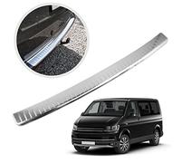 CHROMEMASTER | Protector de Parachoques Compatible con VW T6 2015-2019 | Acero Inoxidable Pulido/Cromo | Tira Protectora Protege la Pintura del Parachoques Trasero de Daños
