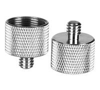 ChromLives Adaptador de soporte de micrófono Tornillo de micrófono 1/4 a 5/8 "Tornillo de micrófono de macho a hembra Adaptador de tornillo de micrófono para la cámara Monitor al soporte de micrófono