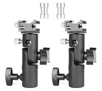 ChromLives Flash de la Cámara Soporte Speedlite Soporte de luz Giratorio Profesional Soporte de luz Soporte de Paraguas Soporte para Zapata Tipo E para Canon Nikon Pentax Olympus Nissin Metz y Otros