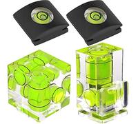 ChromLives Nivel de burbuja de zapata caliente, nivel de burbuja de la zapata caliente, paquete combinado de 3 ejes, 2 ejes, 1 eje, compatible con cámara de película réflex digital Canon Nikon Olympus