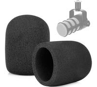ChromLives - Parabrisas para Rode Podmic, paquete de 2 fundas de espuma para filtro pop de micrófono, compatible con Rode Podmic, Procaster, Podcaster, NT1, NT-USB, cubierta de micrófono de repuesto
