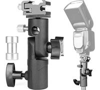 ChromLives Soporte de Flash para Cámara Soporte de luz Soporte de luz Paraguas de Paraguas Soporte para Zapatas Speedlite Mount Tipo E para Canon Pentax Olympus Nissin Metz (1 paquete)