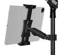 ChromLives Soporte de Micrófono para Tableta Soporte de Música de Micrófono de Teléfono Móvil con Rotación Ajustable de 360 ° Compatible con iPad/iPad Pro/iPad Air/iPhone/Teléfono y Tableta