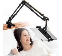 ChromLives Soporte de Tablet para Cama Soporte de Tablet Escritorio 360 ° Brazo de Aluminio Giratorio Estable y Compatible iPad/iPhone/Kindle/M-Switch/iPad Mini/iPad Pro/iPad Air/E-Reader