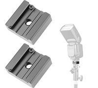 ChromLives Soporte para zapata fría, adaptador de zapata fría de flash, soporte de zapata para cámara DSLR Flash Speedlight compatible con Canon Nikon, Panasonic Yongnuo Neewer Godox Flashes y más