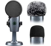 ChromLives Yeti Nano Filtro Pop, Funda de Micrófono Compatible con Blue Yeti Nano, Cubierta de Espuma Pantalla Antiviento de Micrófono 3 en 1 + Cubierta Peluda Antiviento para Micrófono + Filtro Pop