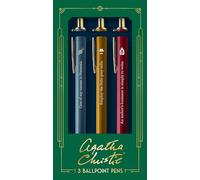 Chronicle Books Agatha Christie - Juego de 3 bolígrafos