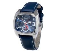 Chronotech reloj analógico para hombre de cuarzo con correa en cuero