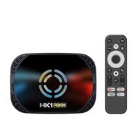 CHROX Android TV Box HK1 RBOX X50, Versión 2025, WiFi 6, 4K/8K, CPU De Cuatro Núcleos S905A/X5M, WiFi 2,4 GHz/5 GHz, Bluetooth 5.0, USB 3.0, Smart TV Box,4gb+128gb