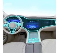 ChrOx Consola central interior de coche, transparente, película protectora de TPU antiarañazos, para Mercedes Benz EQS EQE AMG 2021-2023