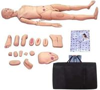 CHROX Habilidades De Atención Al Paciente Maniquí Modelo Maniquí De Entrenamiento Geriátrico con Genitales Intercambiables para Enfermería Entrenamiento Médico Enseñanza Suministros Médicos, 170Cm