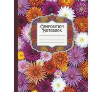 Chrysanthemum Bloom Academic Notebook College Ruled: 7.5 x 9.25 Inch Standard Journal for Dense Research Documentation, Structured Lecture Notes, and Academic Outlining