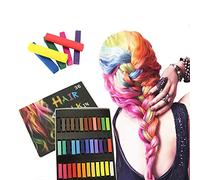 CHSEEO 36 colores de tiza para el cabello, regalos para niñas, cera temporal de tinte para el cabello, rojo, negro, blanco, morado, azul, rosa, lavable para 10, 12, 13, 16 años, regalo para niñas