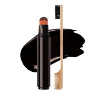 CHSEEO Cubre para Canas de Mujeres y Hombres, Pincel para Retoque de Raíces, Tinte para Barba Hombre, Colorear con Pincel Pequeño y Peine, Cubre Áreas de Cabello Fino al Instante - Marrón Oscuro