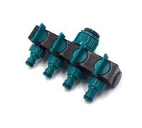 CHSEEO Divisor de Manguera de 4 Vías Separador Conector de Manguera Distribuidor de Agua Adaptador Interruptor del Grifo Derivación para jardín y Hogar Interior/Exterior #1