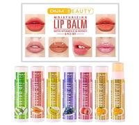 CHSEEO Juego de Bálsamo Labial Color, 6 piezas temperatura mágica Transparente Labial Larga Duracion Hidratante sabor a fruta brillo labial, maquillaje para Mujeres - D