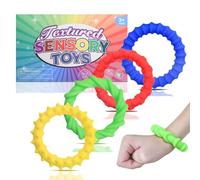 CHSEEO Juguetes Sensoriales para Autismo Niños, 4 Juguete Antiestres para Pulseras, Fidget Toy Juegos para Niños y Adultos para Aliviar la Ansiedad