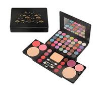 CHSEEO Paleta de Sombras de Ojos, 49 Color Paleta de Sombra de Ojos Incluye Blush Corrector Kit Belleza Brillo de Labios Maquillaje Set, Impermeables de Larga Duración, Cosmética Set Maquillaje