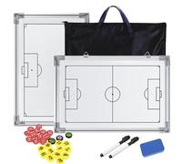 CHSEEO Pizarra Entrenador de Futbol, Pizarra de Doble Cara, Equipo de Entrenamiento Profesional Para la Planificación Táctica #1