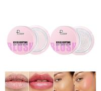 CHSEEO Rubor que Cambia de Color 3 en 1, 2 PCS Gel de Rubor de Labios Larga Duración, Glossy Liquid Blush, Colorete que Cambia de Color Lipgloss Moisturizing Múltiples para Cara Maquillaje #3