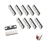 CHSEROK 10 Piezas Insignias de Etiquetas Nombre, 45 x 13 mm Placas Identificativas Autoadhesivas Sin Aguja, Placas de Identificación Imán se Pueden utilizar para Camisas y Uniformes