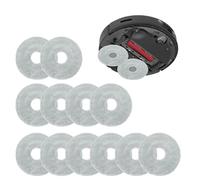 CHSEROK 12 Piezas Robot-Aspiradora Paño Almohadillas, Lavable Paños de Repuesto para Dreame, Gris Mopas de Robot-Aspirador, para Dreame L10s Ultra/X40/X50/S20/S10, para Xiaomi X20/X10 Aspiradora-Robot