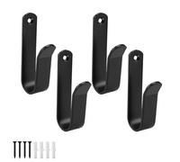 CHSEROK 4 Pieza Soporte para Monopatín, Negro Soporte de Pared para Monopatín con Tornillos, Soporte de Exhibición para Monopatín Apto para Habitaciones y Garajes