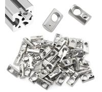 CHSEROK 50 Unidades Tuerca de Ranura en T M6, Bola de Centrado de Acero Al Carbono Tuercas de Bola de Perfil, Serie 20 Perfil de Aluminio Tuerca Deslizante, para Perfiles de Aluminio, Mecanizado CNC