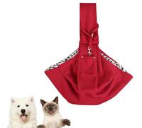 CHSEROK Bolso para Perros Pequeños, Poliéster Mochila para Perros, Burdeos Bolsos-Hombro Perro, Bolso para Mascota con Bolsillo Delantero, para Perro Pequeños y Gatos