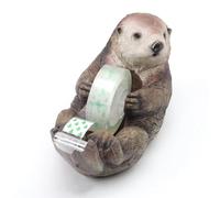 CHSEROK Dispensador Cinta Adhesiva, Bonito Dispensador de Cinta de Animales | Forma de Nutria, Porta Cinta-Oficina Incluye 1 Rollo de Cinta, para la Oficina, la Escuela o Como Regalo