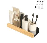 CHSEROK Estante Baño, 30cm Baldas Pared sin Agujeros, con 3 Ganchos Magnéticos Giratorios y Kit de Montaje, Estilo Moderno, Baldas Baño para Fregaderos, Cocinas y Oficinas