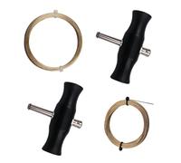 CHSEROK Quitar Parabrisas de Coche, 2 x Extracción de Parabrisas con Mango, Kit de Reparación Automotriz con 2 Rollos de Alambre de Acero para Cortar Goma, para Desmontajes de Parabrisas de Coches