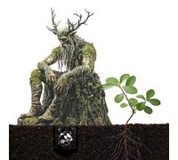 CHSEROK Tapón decorativo para jardín, 28 × 18 cm, divertidas figuras de jardín, decoración acrílica para jardín, 2D, decoración de espíritu del bosque, para plantas en macetas o regalos