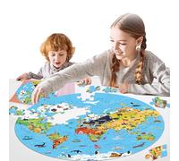 CHSG 70PCS Rompecabezas del Mapa Mundial, Cultivar la Concentración de los Niños, Puzzle Juguetes Niños Niña Rompecabezas Regalo Atlas del Mundo, para Juegos Educativo Infantiles