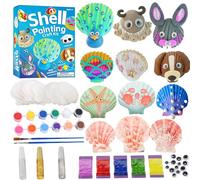 CHSG Juego de Juguetes para Pintar Conchas, Juegos de Manualidades Niña, Creativas DIY Pintura de Conchas, Regalos de Cumpleaños para Niños y Niñas, Regalos de Pascua para 6-12 Años