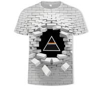 CHSLO Hombre 3D Estampado Camiseta Camiseta Geométrica De Verano Unisex con Estampado Digital 3D, Cuello Redondo, Manga Corta, Holgada, Transpirable, Elástica, Media Manga, Top Deportivo De Gran Tam