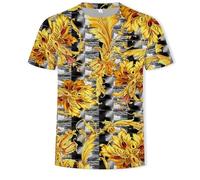 CHSLO Hombre 3D Estampado Camiseta Camiseta Geométrica De Verano Unisex con Estampado Digital 3D, Cuello Redondo, Manga Corta, Holgada, Transpirable, Elástica, Media Manga, Top Deportivo De Gran Tam