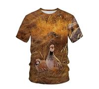 CHSLO Hombre 3D Estampado Camiseta Fotografía De Verano Paisaje Al Aire Libre Perro De Caza Motocicleta Camiseta Unisex con Impresión Digital 3D Cuello Redondo Manga Corta Suelta Elástica Media Mang